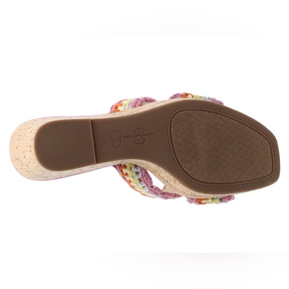 Jessica Simpson Crochet Wedge Sandal, 9.5 - Picture 8 of 8